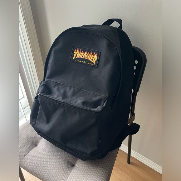 Thrasher Handbags - Thrasher Black Classic Backpack